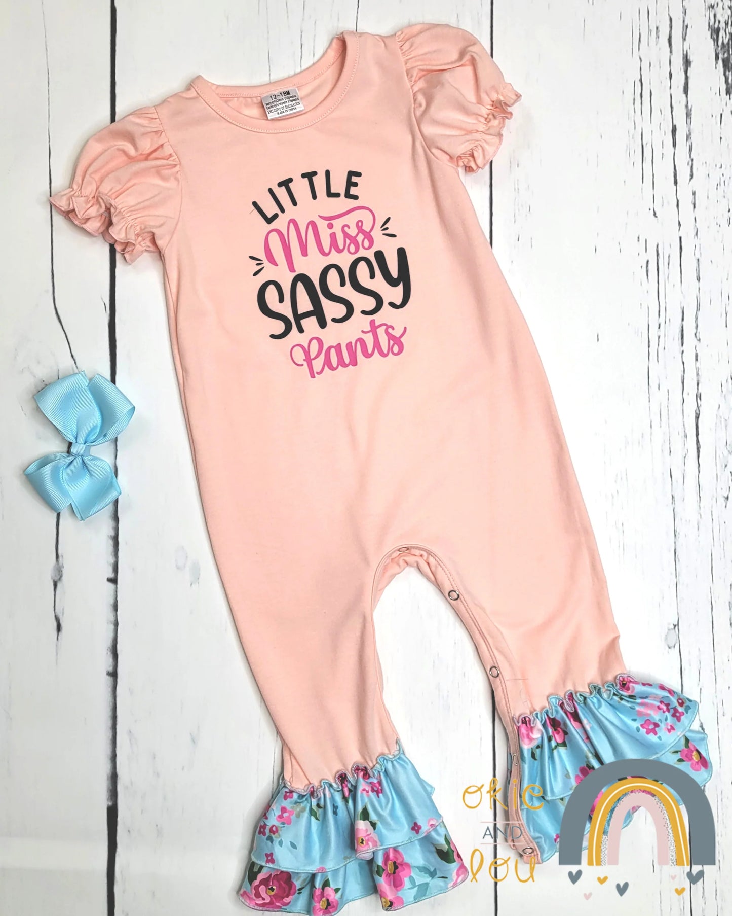Sassy Floral Infant Romper