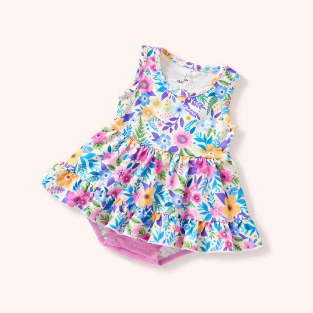 Sunlit Petals Romper