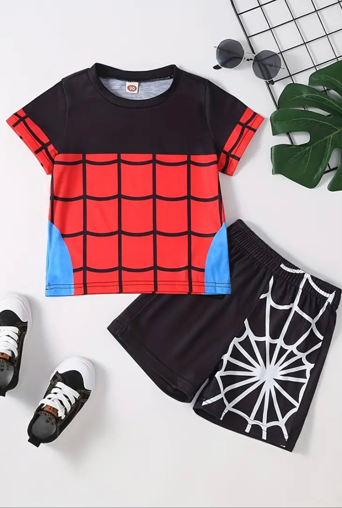 Spider Graphic T-Shirt & Track Shorts Set