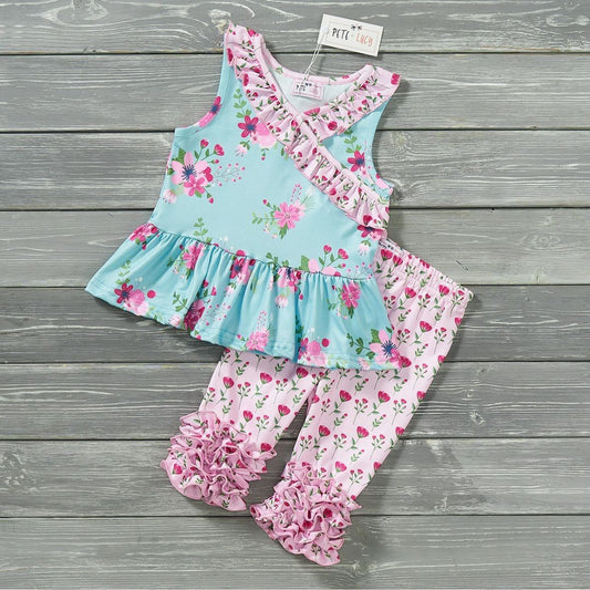Vintage Floral  Capri Set