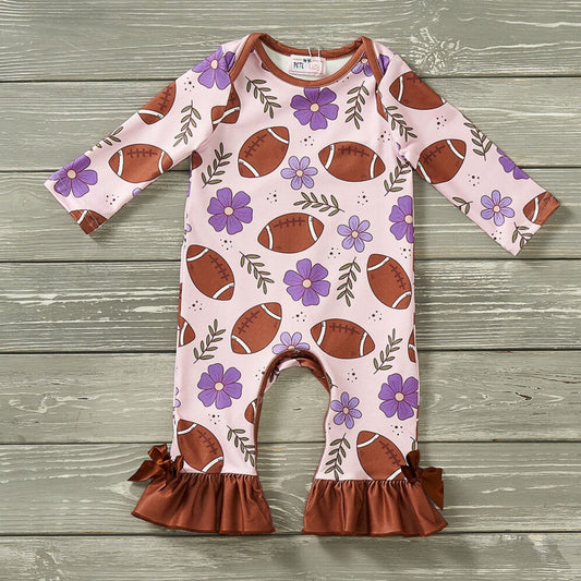 Gridiron Girls Romper - Football