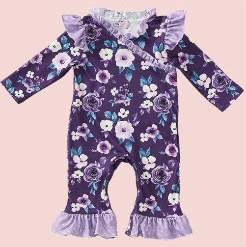 Amethyst Garden - Girls Romper