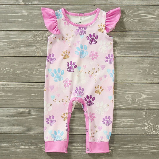 Paw Print Romper