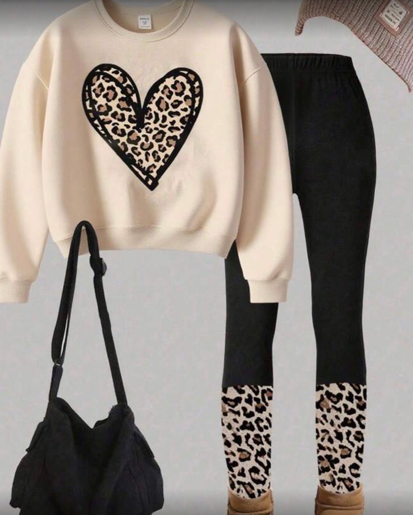 Heart Sweatshirt & Leggings