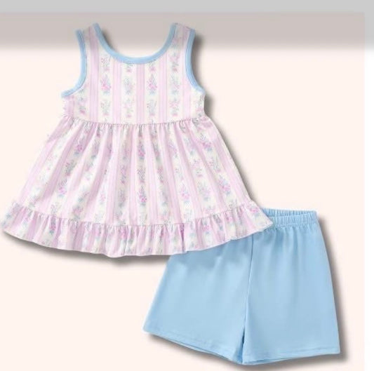 Bluebell Blush Short Set