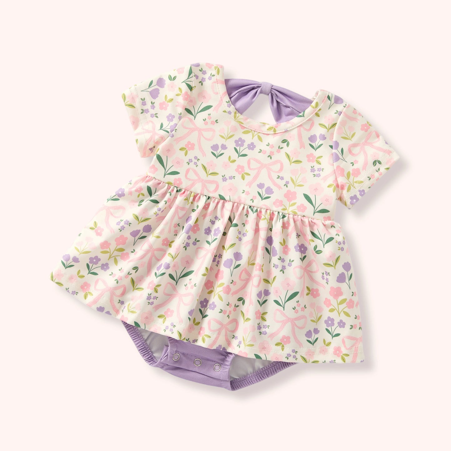 Blushing Bows  Romper