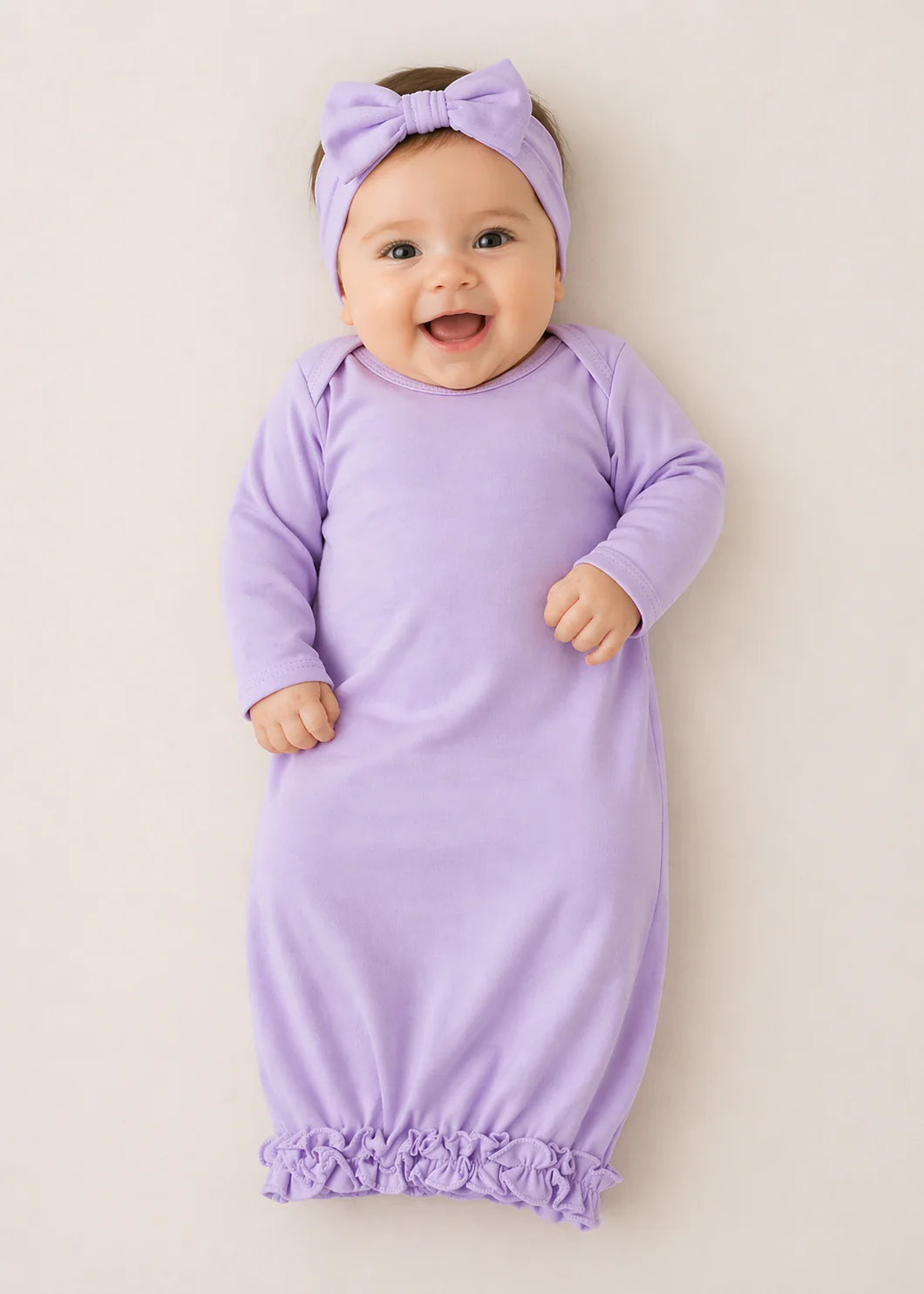 Ruffle Baby Gown