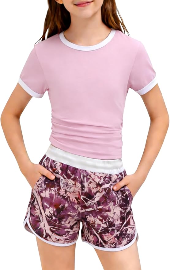 Pink  Camo Short Set