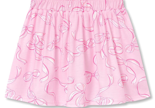 Pink Bow Skort