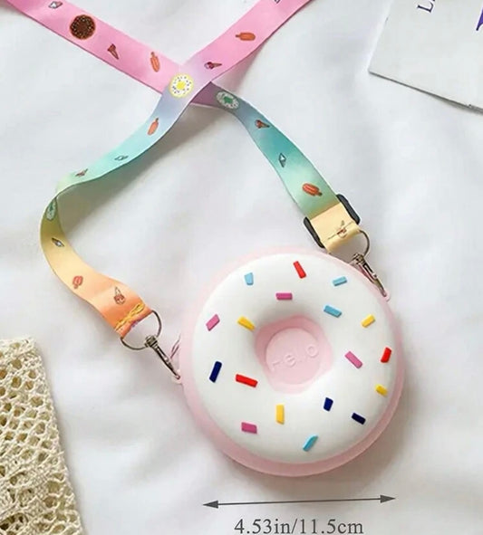 Donut Bag with Rainbow Strap