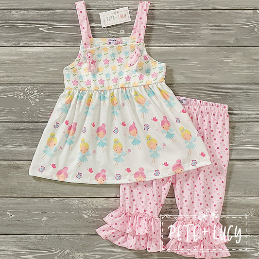 Garden Fairy 2 Piece Set Capris